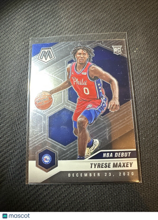 TYRESE MAXEY RC 2020-21 Panini Mosaic  NBA Debut Rookie Card #263 76ers