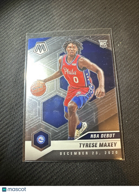 TYRESE MAXEY RC 2020-21 Panini Mosaic  NBA Debut Rookie Card #263 76ers