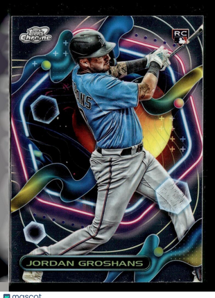 2023 TOPPS COSMIC CHROME 182 Jordan Groshans - Miami Marlins RC