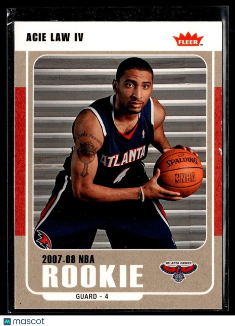 2007-08 FLEER ROOKIE ACIE LAW IV HAWKS