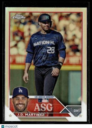 2023 TOPPS CHROME UPDATE REFRACTOR ASGC-33 J.D. Martinez - Los Angeles Dodgers