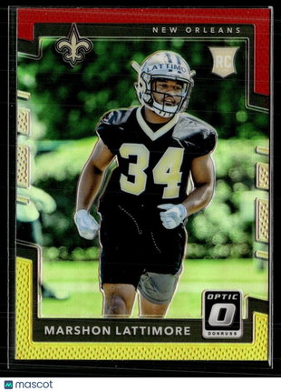 2017 OPTIC RED YELLOW ROOKIE MARSHON LATTIMORE SAINTS