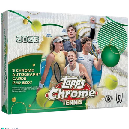 TENNIS 2026 Topps Chrome Tennis Delight Box