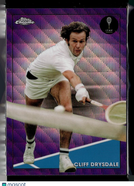 2021 TOPPS CHROME TENNIS PURPLE WAVE /199 20 Cliff Drysdale