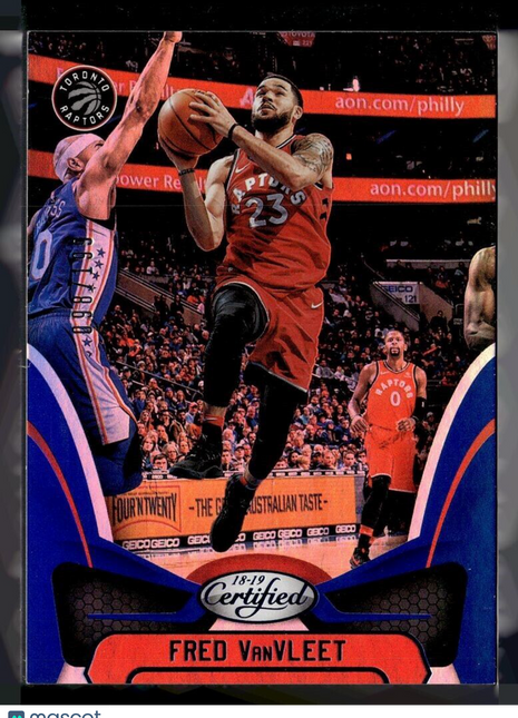 2018-19 CERTIFIED BLUE /199 FRED VANVLEET RAPTORS