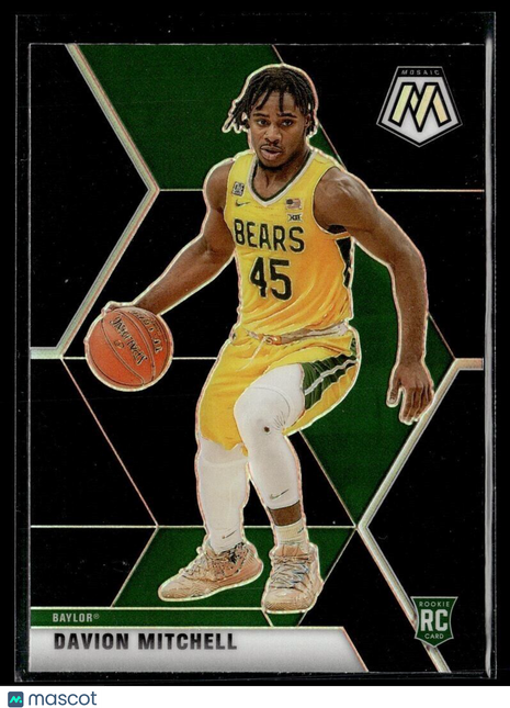 2021-22 CHRONICLES DRAFT BLACK MOSAIC ROOKIE DAVION MITCHELL OREGON