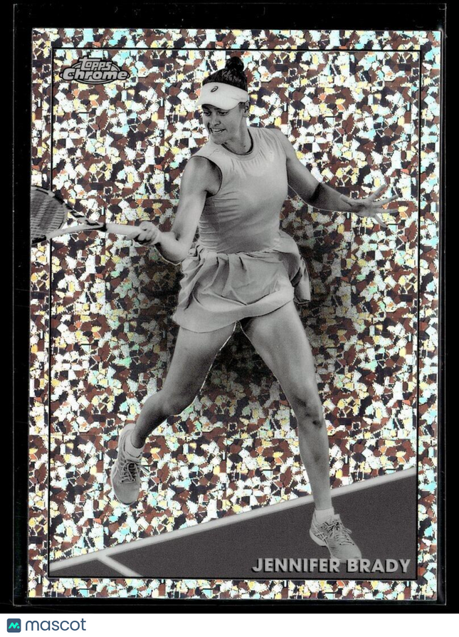 2021 TOPPS CHROME TENNIS BLACK WHITE MINI DIAMONDS 8 Jennifer Brady