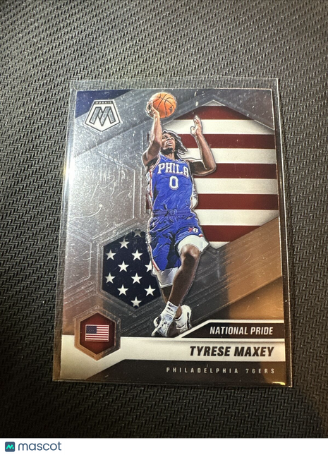 2020-21 Panini Mosaic National Pride Tyrese Maxey RC #259 Philadelphia 76ers