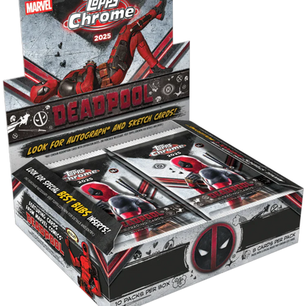 MCU 2025 Topps Chrome Marvel Deadpool Hobby Box