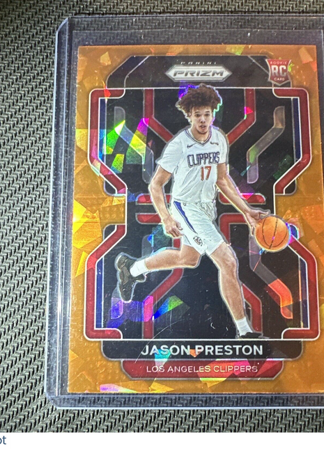 2021-22 prizm orange ice Jason Preston