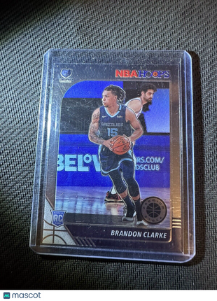 Brandon Clarke 2019-20 NBA Hoops Premium Stock #217 RC Grizzlies Rookie Card