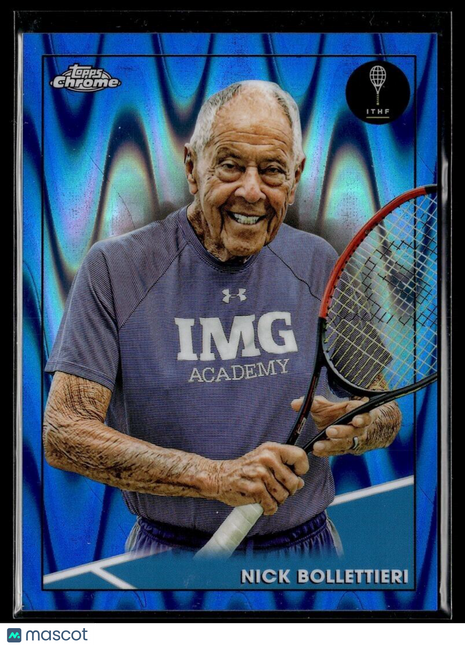 2021 TOPPS CHROME TENNIS BLUE RAY WAVE /99 7 Nick Bollettieri