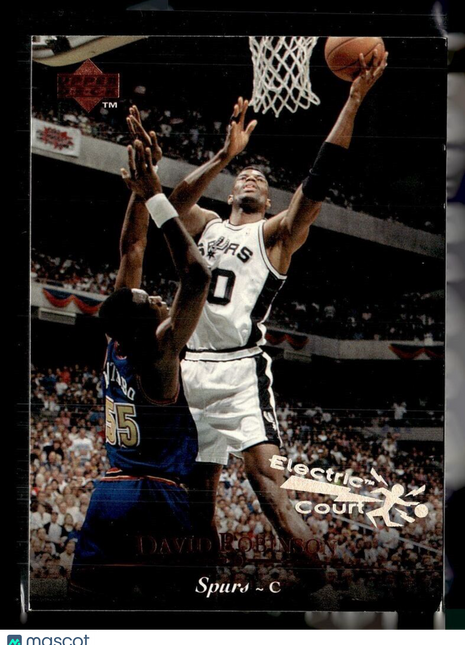 1995-96 UPPER DECK ELECTRIC COURT DAVID ROBINSON SPURS