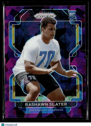 2021 PRIZM PURPLE ICE /225 ROOKIE RASHAWN SLATER CHARGERS