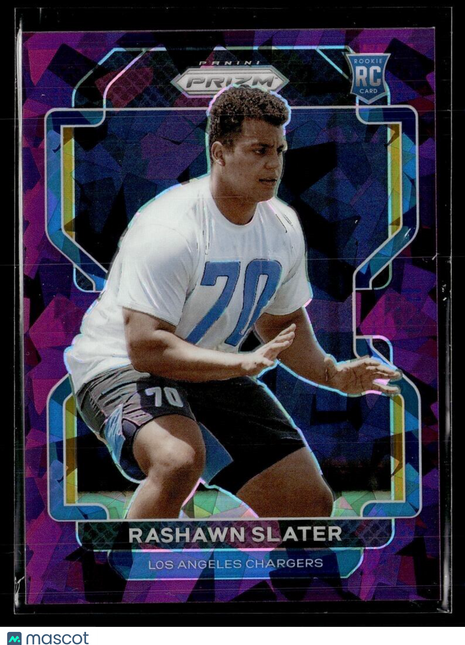 2021 PRIZM PURPLE ICE /225 ROOKIE RASHAWN SLATER CHARGERS