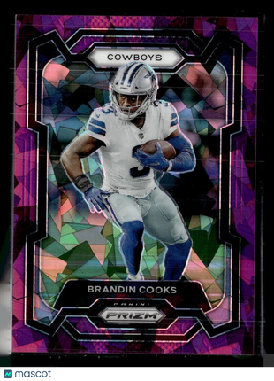 2023 PRIZM PURPLE ICE /225 71 Brandin Cooks - Dallas Cowboys