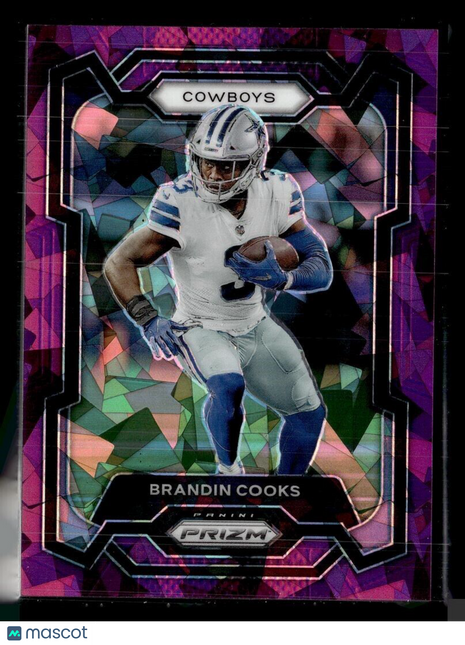 2023 PRIZM PURPLE ICE /225 71 Brandin Cooks - Dallas Cowboys