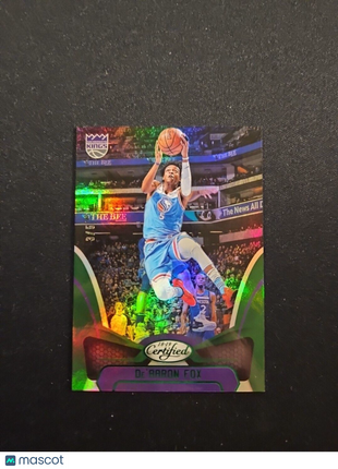 2018-19 De'Aaron Fox Certified Mirror Emerald /5 #57 Kings
