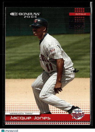 2004 DONRUSS BLUE PRESS PROOF /100 JACQUE JONES TWINS