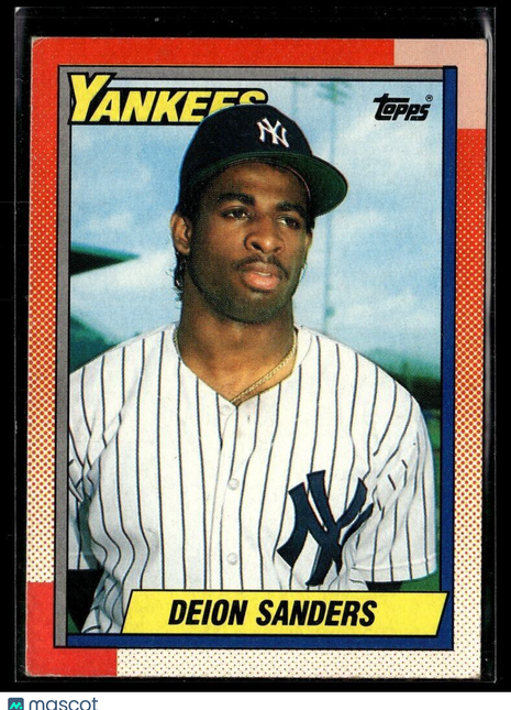 1990 TOPPS ROOKIE SOFT CORNERS DEION SANDERS YANKEES