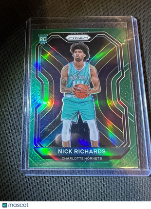 2020-21 Prizm Nick Richards RC Green Hornets