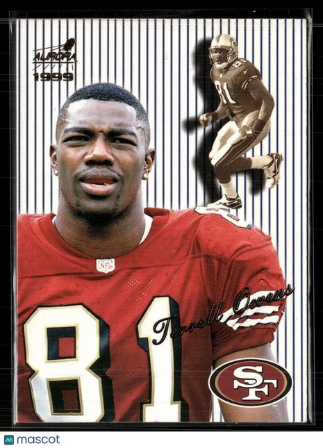 1999 AURORA PIN STRIPE TERRELL OWENS 49ERS