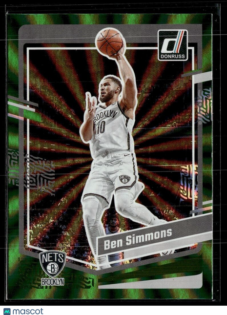 2023-24 DONRUSS GREEN SPIRAL 164 Ben Simmons Brooklyn Nets
