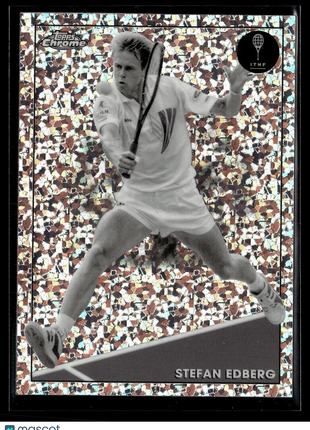 2021 TOPPS CHROME TENNIS BLACK WHITE MINI DIAMONDS 22 Stefan Edberg
