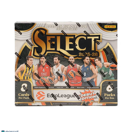 EBL 2025-26 Panini Select EuroLeague Basketball Hobby Box