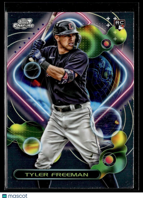 2023 TOPPS COSMIC CHROME 121 Tyler Freeman - Cleveland Guardians RC