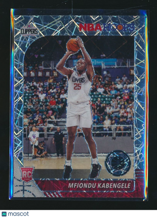 2019-20 NBA HOOPS PREMIUM STOCK SILVER VELOCITYROOKIE MFIONDU KABENGELE CLIPPERS