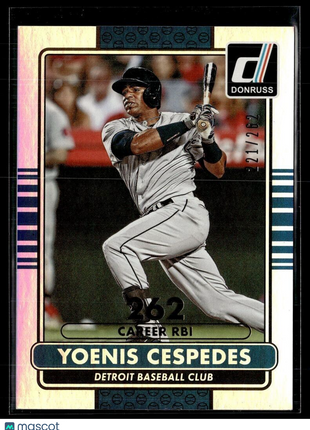 2015 DONRUSS CAREER /262 YOENIS CESPEDES TIGERS