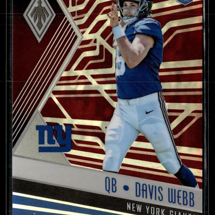 2017 PHOENIX BURGANDY /299 ROOKIE DAVIS WEBB GIANTS