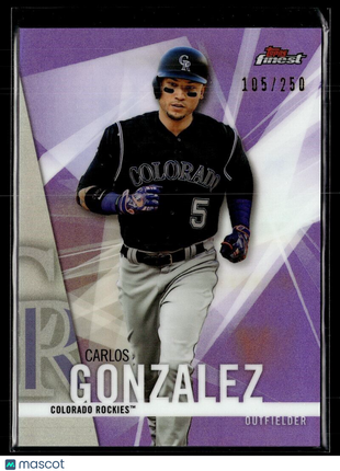 2017 FINEST PURPLE /250 CARLOS GONZALEZ ROCKIES