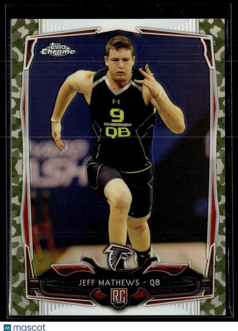 2014 TOPPS CHROME CAMO /499 JEFF MATTHEWS FALCONS