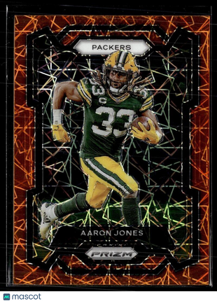2023 PRIZM ORANGE LAZER 105 Aaron Jones - Green Bay Packers