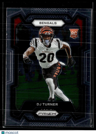 2023 PRIZM ROOKIE 319 DJ Turner - Cincinnati Bengals