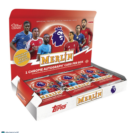 SOCCER 2025-26 Topps Merlin English Premier League Soccer Hobby Box