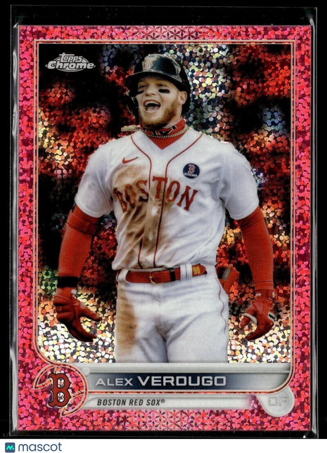 2022 TOPPS CHROME PINK SPARKLE /350 ALEX VERDUGO RED SOX