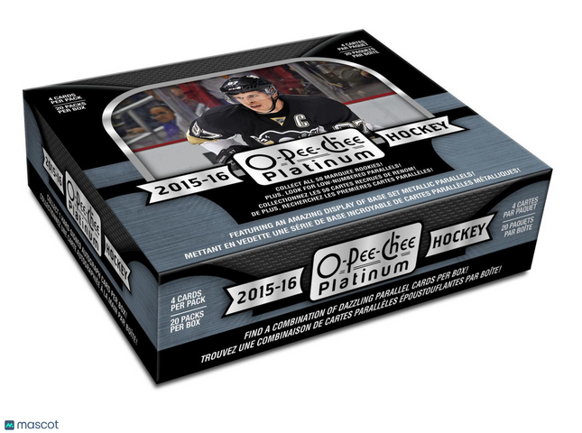 NHL 2015-16 Upper Deck O-Pee-Chee Platinum Hockey Hobby Box