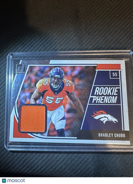 2018 Panini Donruss - Rookie Phenom Jerseys Red #19 Bradley Chubb (MEM, RC)