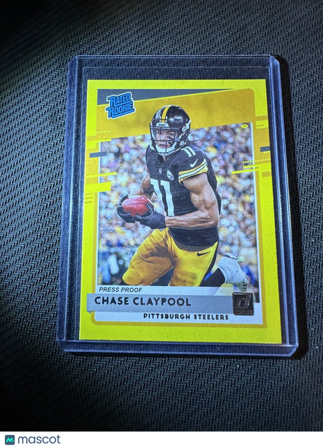 CHASE CLAYPOOL 2020 Donruss Press Proof Rated Rookie Yellow #327 Steelers RC