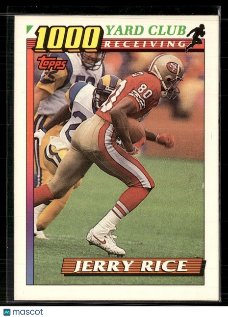 1991 TOPPS 1000 YARD CLUB JERRY RICE 49ERS