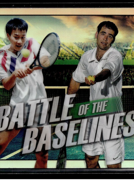 2021 TOPPS CHROME TENNIS BATTLE BASELINES BB-8 Pete Sampras/Michael Chang