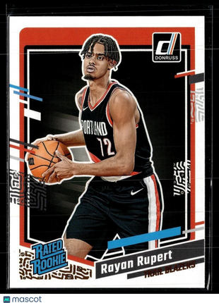 2023-24 DONRUSS RATED ROOKIE 218 Rayan Rupert Portland Trail Blazers
