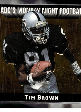 1993 ACTION PACKED ABC'S MONDAY NIGHT FOOTBALL TIM BROWN RAIDERS