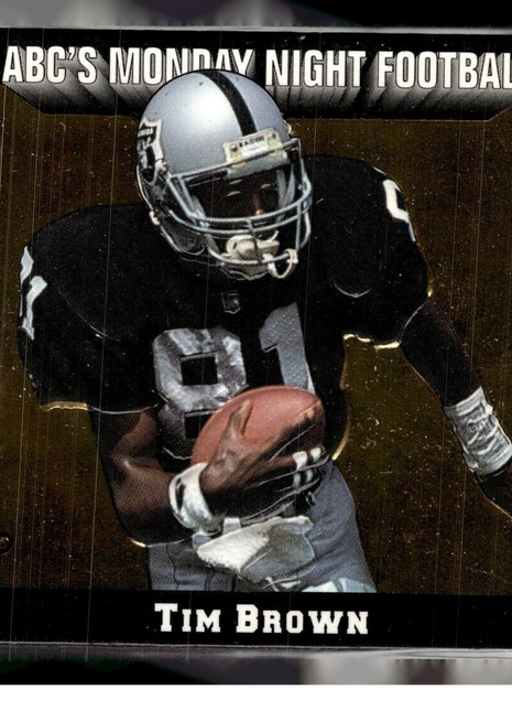 1993 ACTION PACKED ABC'S MONDAY NIGHT FOOTBALL TIM BROWN RAIDERS