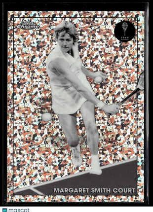 2021 TOPPS CHROME TENNIS BLACK WHITE MINI DIAMONDS 80 Margaret Smith Court