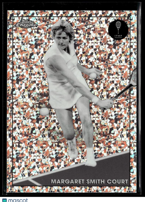 2021 TOPPS CHROME TENNIS BLACK WHITE MINI DIAMONDS 80 Margaret Smith Court