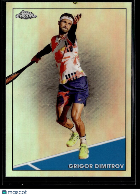 2021 TOPPS CHROME TENNIS REFRACTOR 18 Grigor Dimitrov